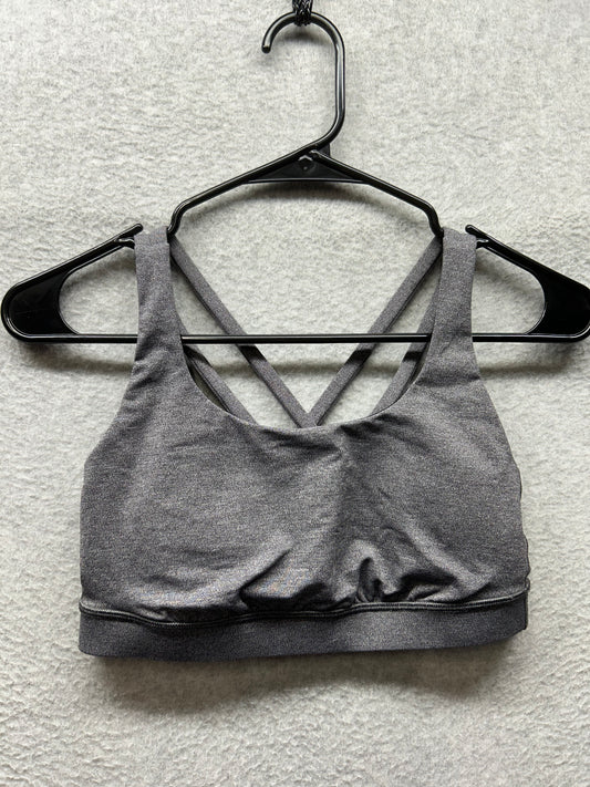 Lululemon Energy Bra Size 6 Heathered Black
