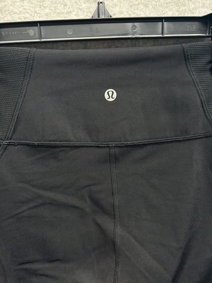 Lululemon Wunder Under High-Rise Tight 28" Mesh Size 6 Black