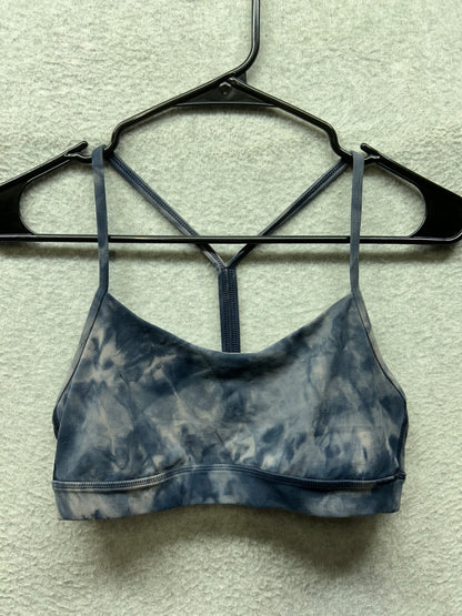 Lululemon Flow Y Bra Nulu Size 6 Diamond Dye Lunar Rock True Navy