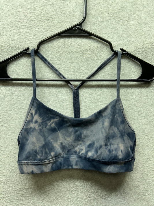 Lululemon Flow Y Bra Nulu Size 6 Diamond Dye Lunar Rock True Navy