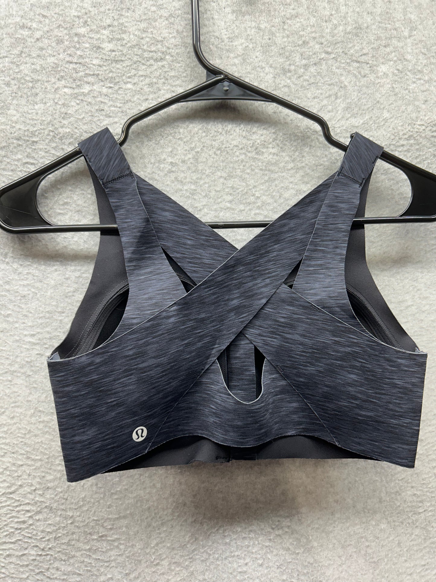 Lululemon Enlite Bra Size 34C Weave Static Rain Dark Cast Black