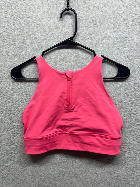Lululemon Energy Bra High-Neck Longline Zip Special Edition Size 10 Pink