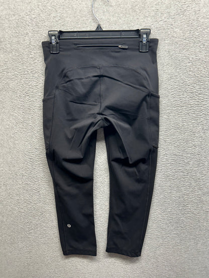 Lululemon Speed Up Crop 21" Size 6 Black