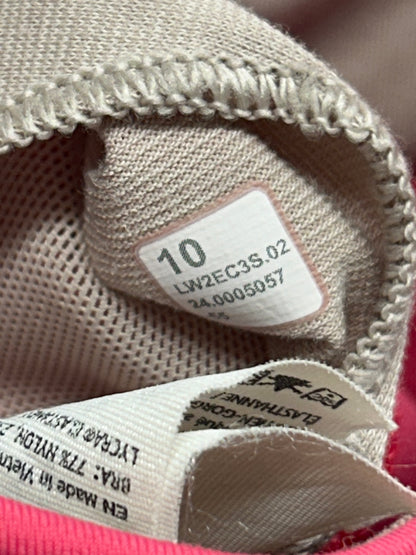 Lululemon Energy Bra High-Neck Longline Zip Special Edition Size 10 Pink