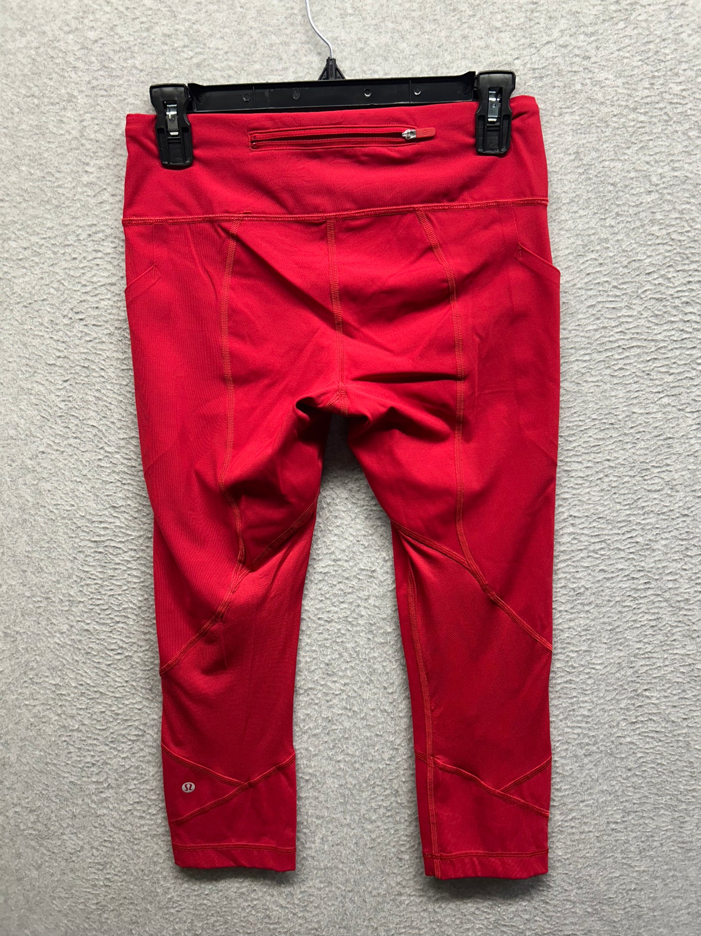 Lululemon Pace Rival Crop 22" Size 6 Dark Red