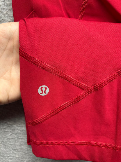 Lululemon Pace Rival Crop 22" Size 6 Dark Red