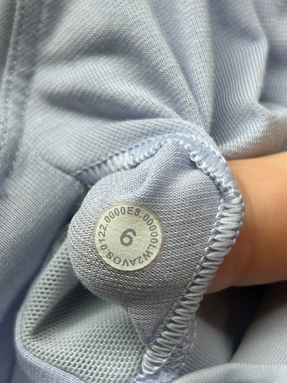 Lululemon Energy Bra Longline Size 6 Blue Linen