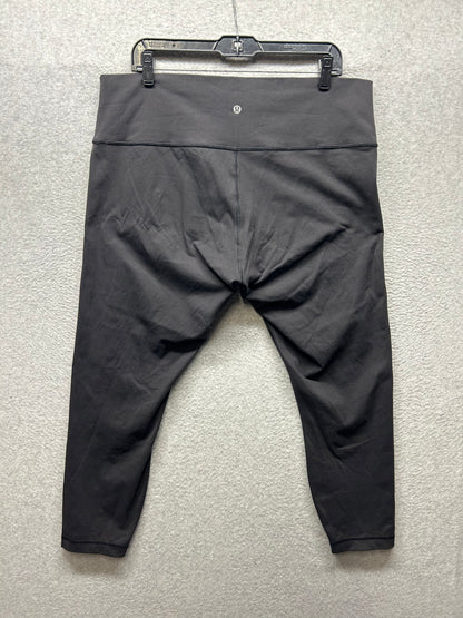 Lululemon Wunder Under High-Rise 7/8 Tight *Full-On Luon 25" Size 18 Black