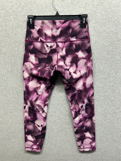 Lululemon Wunder Under Hi-Rise 25" Size 6 Blush Blossom Alpine White Candy Pink