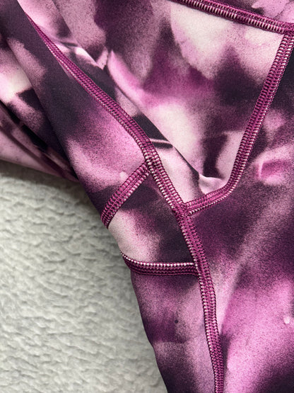 Lululemon Wunder Under Hi-Rise 25" Size 6 Blush Blossom Alpine White Candy Pink