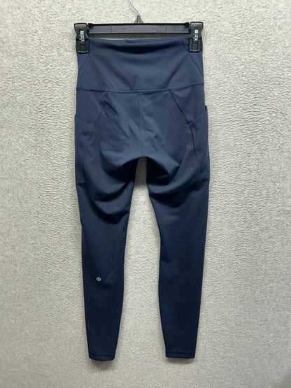 Lululemon Wunder Train High-Rise Tight with Pockets 28" Size 6 (Square) True Navy