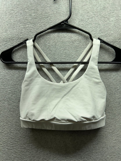 Lululemon Energy Bra Size 4 White