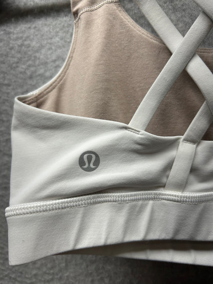 Lululemon Energy Bra Size 4 White