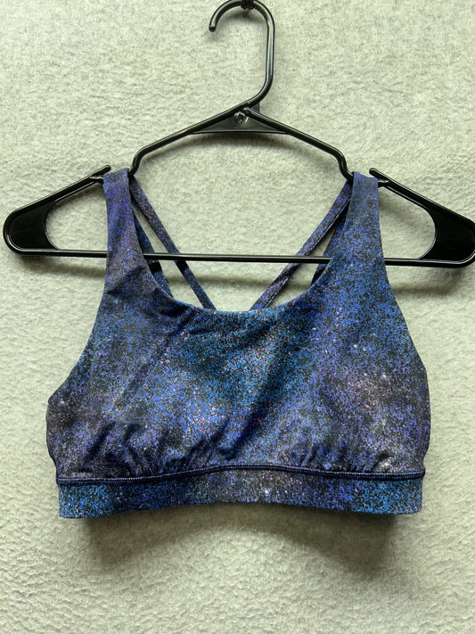 Lululemon Energy Bra Nulux Size 8 Polar Lights Blue Multi