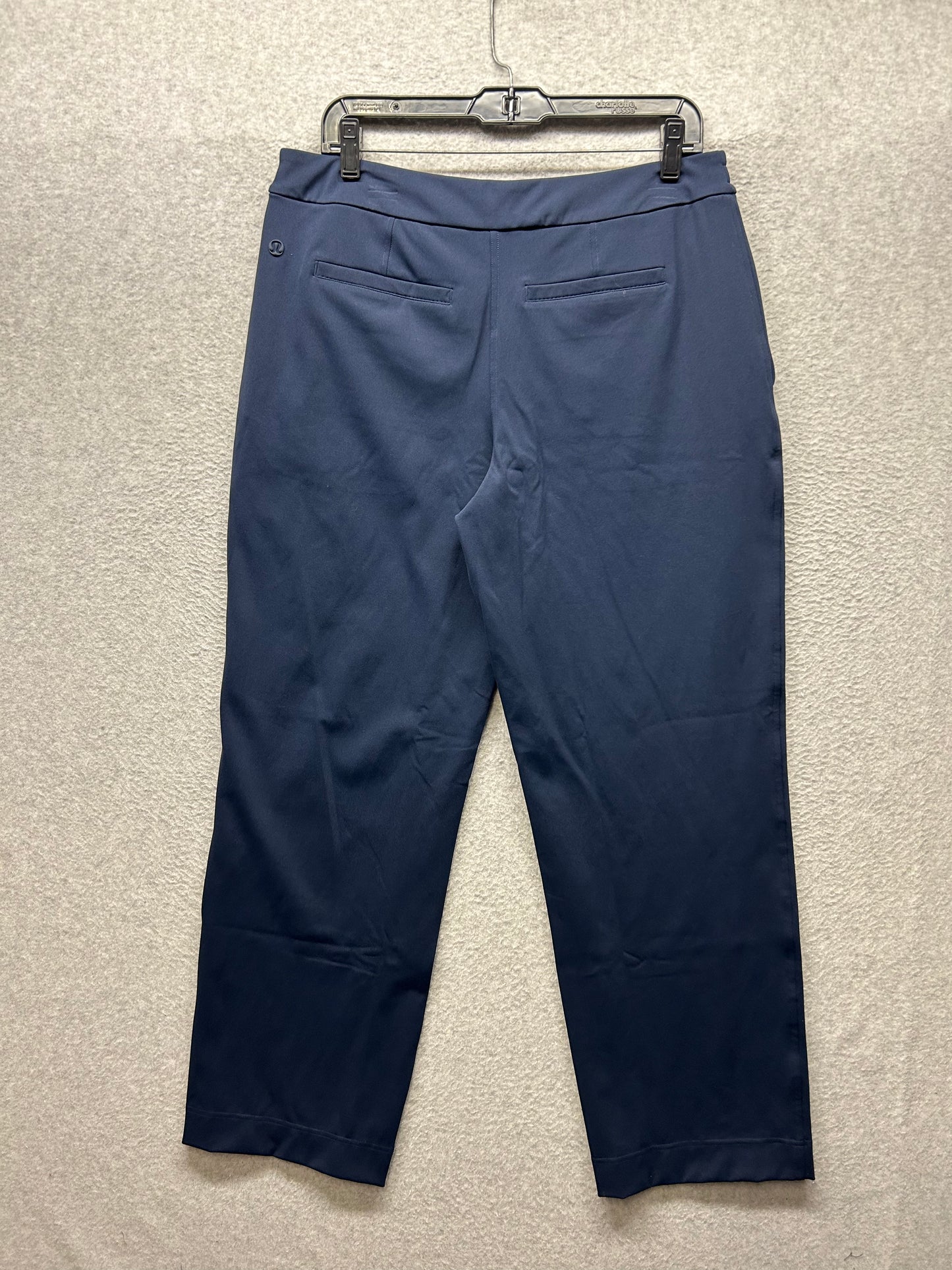 Lululemon Luxtreme Mid-Rise Straight-Leg Trouser Size Large (Sqaure Dot) True Navy