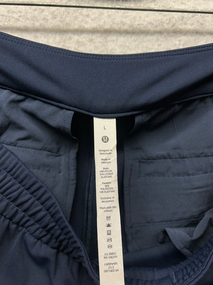Lululemon Luxtreme Mid-Rise Straight-Leg Trouser Size Large (Sqaure Dot) True Navy