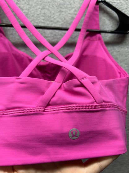 Lululemon Energy Longline Bra Size 8 Ripened Raspberry
