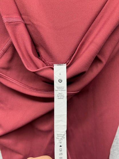 Lululemon Align High-Rise Pant 28" Size 6 Red Merlot