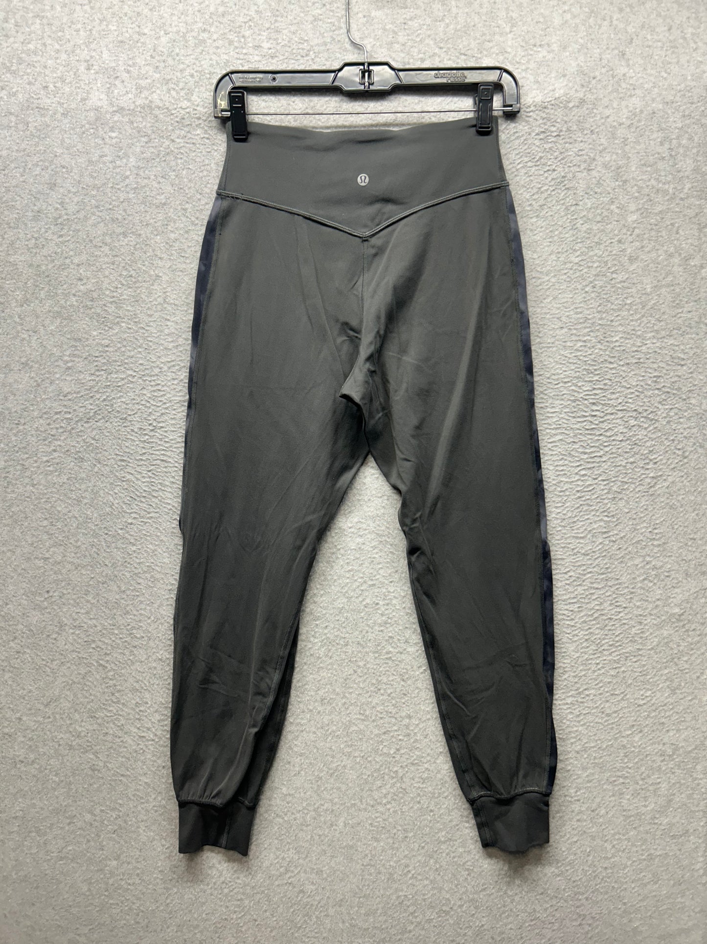 Lululemon Align Jogger Track Stripe 28" Size 6 Graphite Grey / Diamond Dye Pitch Grey Graphite Grey