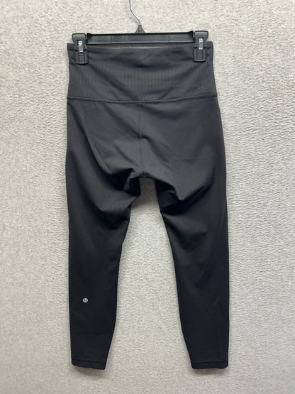 Lululemon Wunder Train High-Rise Ribbed Tight 25" Size 6 (Square) Black