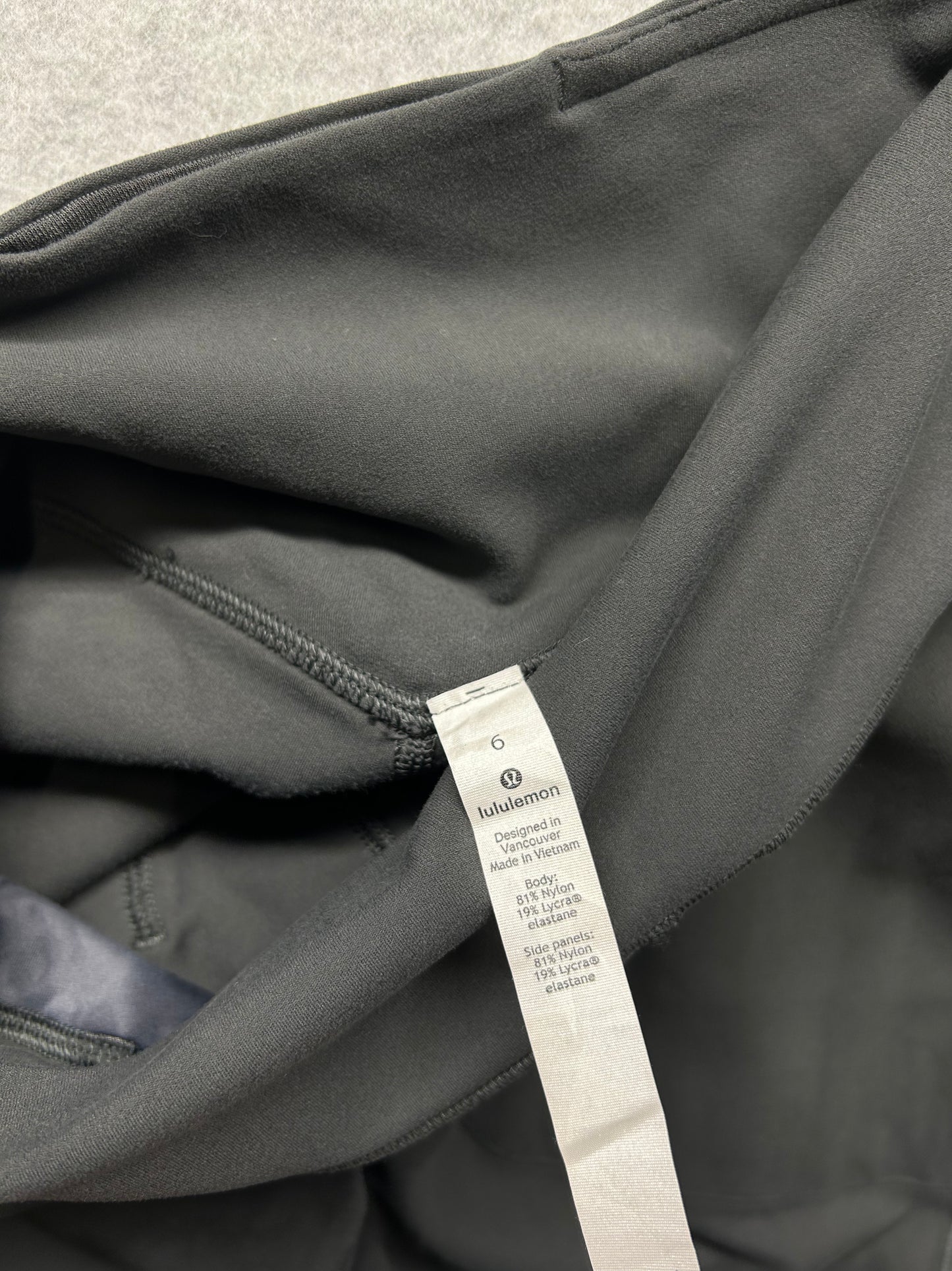 Lululemon Align Jogger Track Stripe 28" Size 6 Graphite Grey / Diamond Dye Pitch Grey Graphite Grey