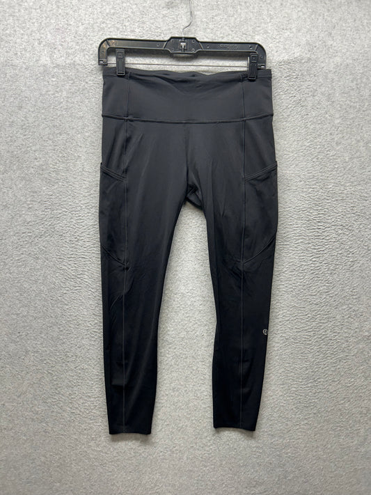 Lululemon Fast & Free 7/8 Tight II *Non-Reflective Nulux 24" Size 8 Black