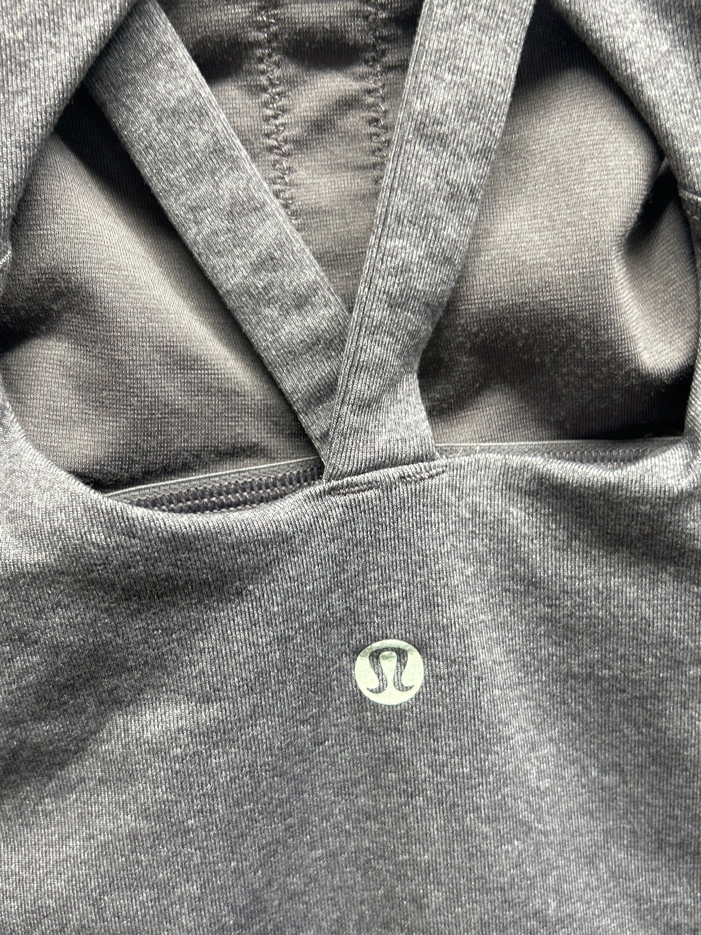 Lululemon Cross It Off Tank Size 6 Heathered Graphite Purple