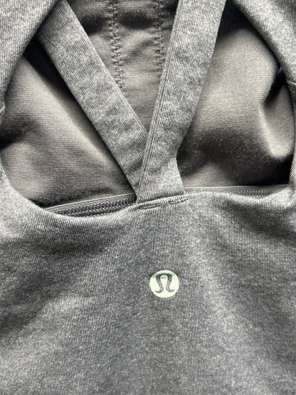Lululemon Cross It Off Tank Size 6 Heathered Graphite Purple