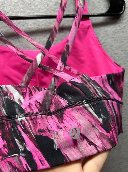 Lululemon Energy Bra Long Line Size 8 Incentive Refresh Multi