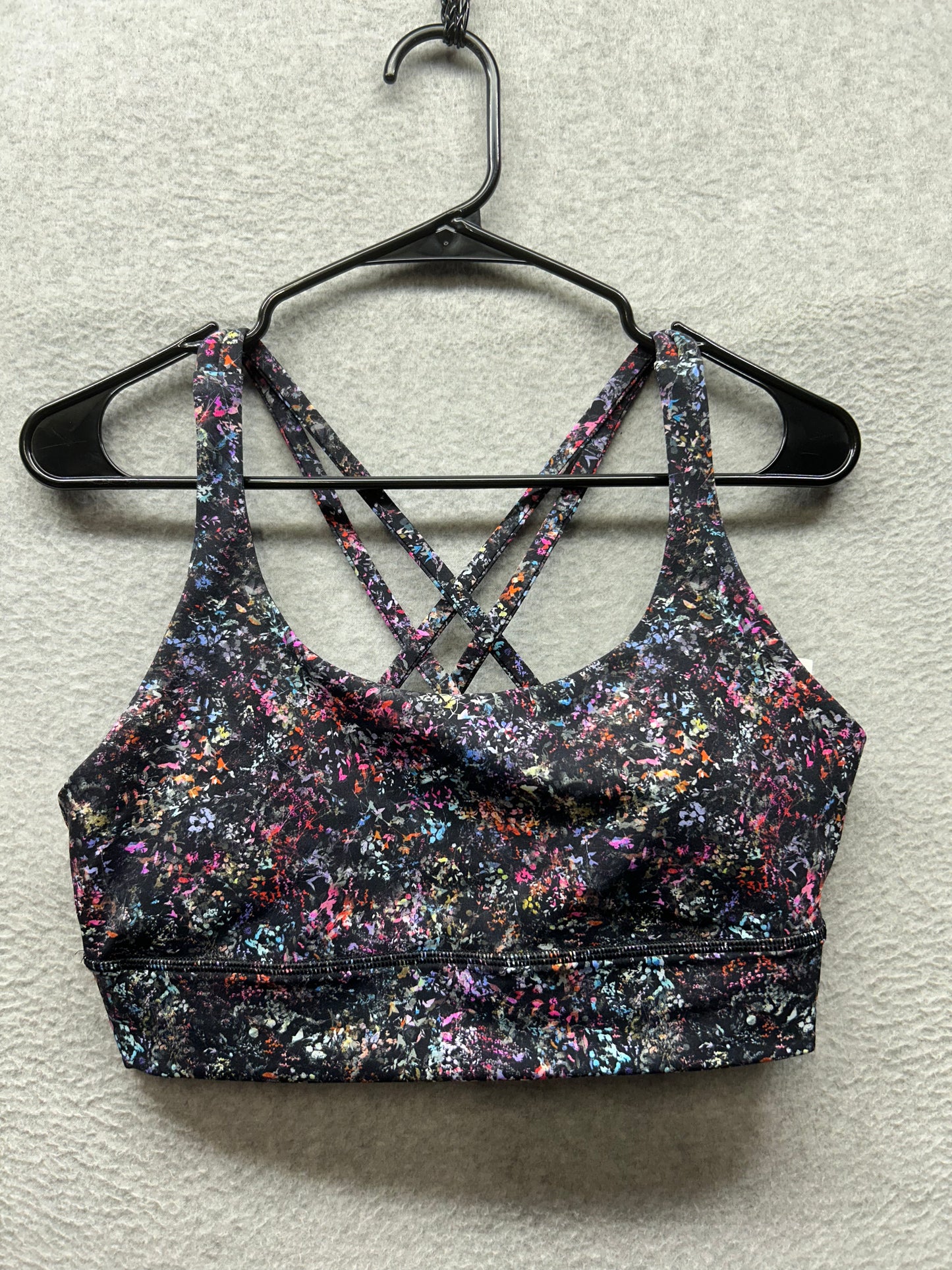 Lululemon Energy Longline Bra Size 12 Floral Spray Multi