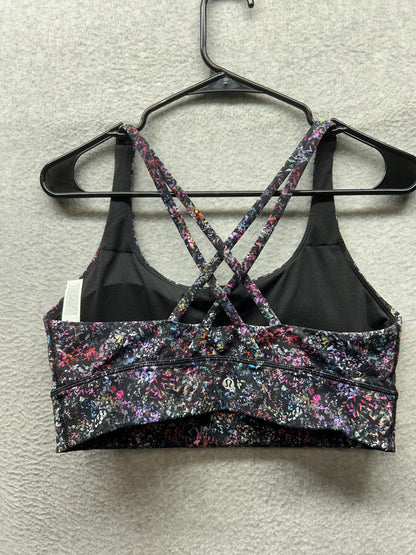 Lululemon Energy Longline Bra Size 12 Floral Spray Multi
