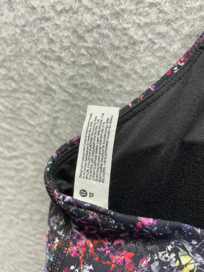 Lululemon Energy Longline Bra Size 12 Floral Spray Multi
