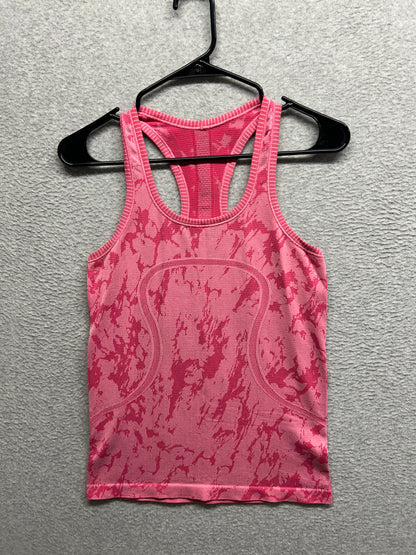Lululemon Swiftly Tech Racerback Size 6 Heathered Bon Bon