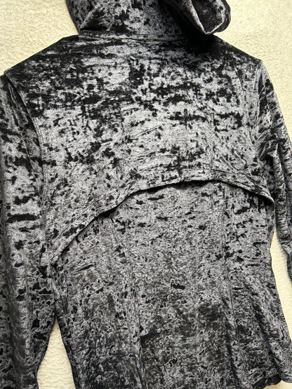 Lululemon Hooded Define Jacket Size 12 Crushed Velvet Black
