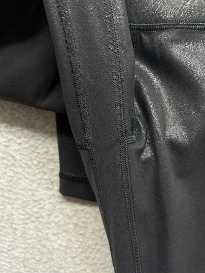 Lululemon Align High-Rise Pant 25" Shine Size 6 (Square) Radiate Foil Print Black
