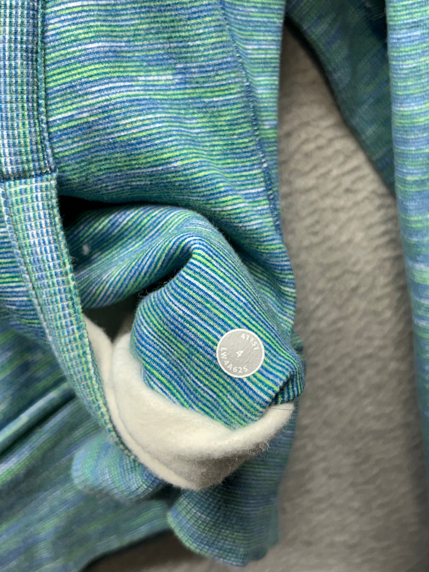 Lululemon Scuba Hoodie Size 4 We Are From Space Printed Polar Cream Clarity Yellow