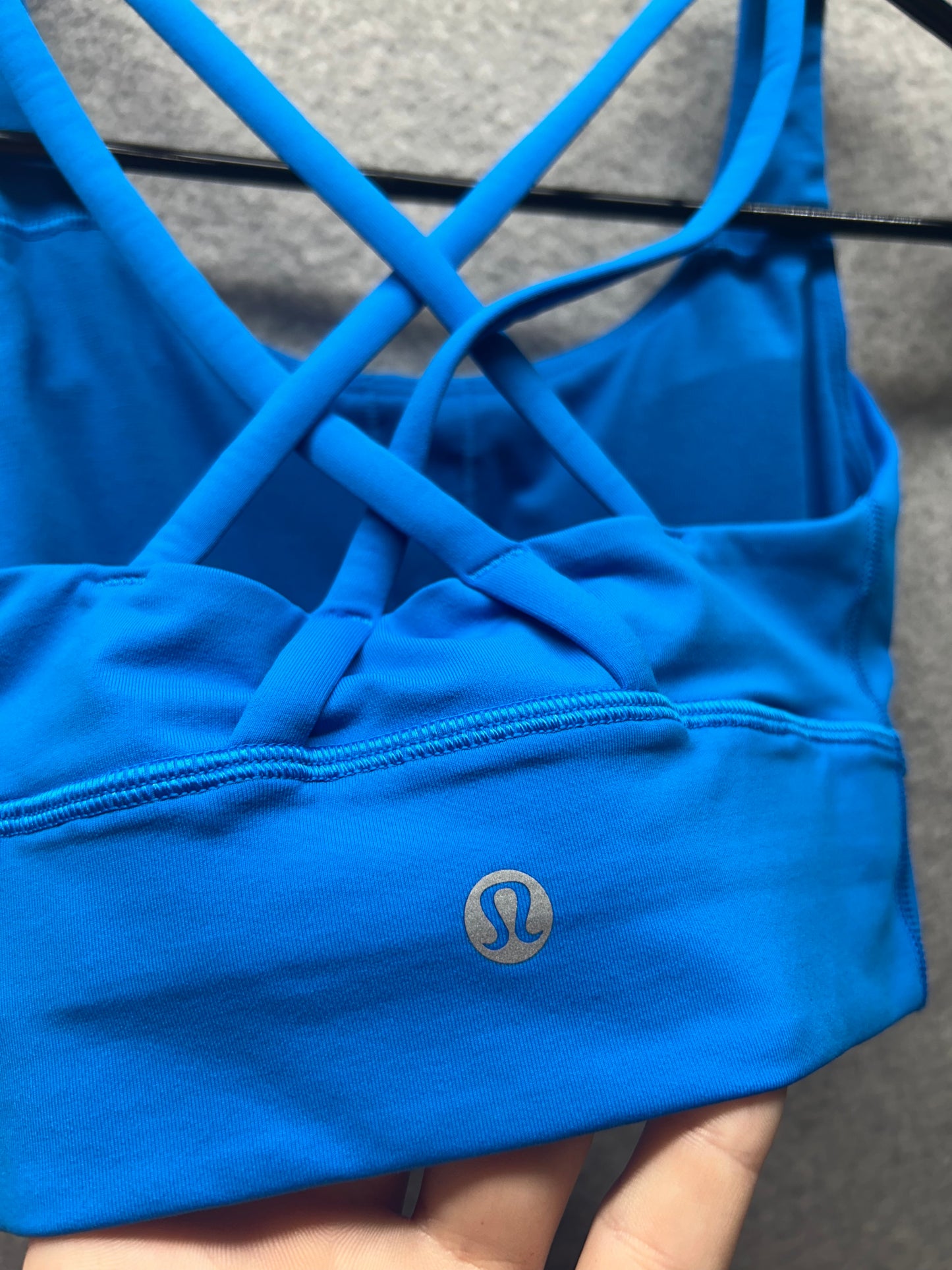 Lululemon Energy Longline Bra Size 2 Blazer Blue Tone