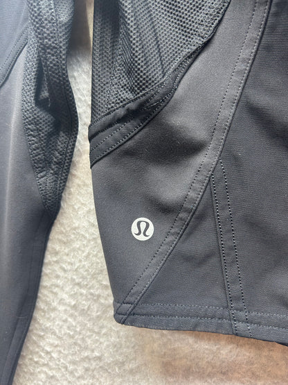 Lululemon Mesh Panelled Training Long Sleeve Shirt Size 4 Black