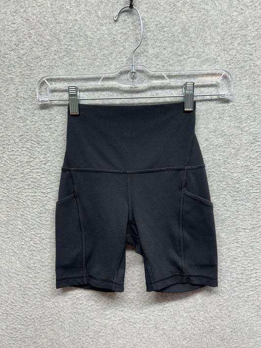 Lululemon Align High Rise Short 6" Pockets Size 0 Black