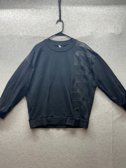 Lululemon Perfectly Oversized Crew Logo Size 8 Black