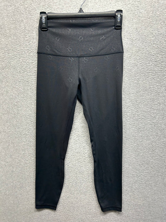 Lululemon Align High-Rise Pant 25" Size 6 Yogo Emboss Black