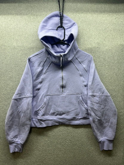Lululemon Scuba Oversized 1/2 Zip Hoodie Size M/L Lavender Dew