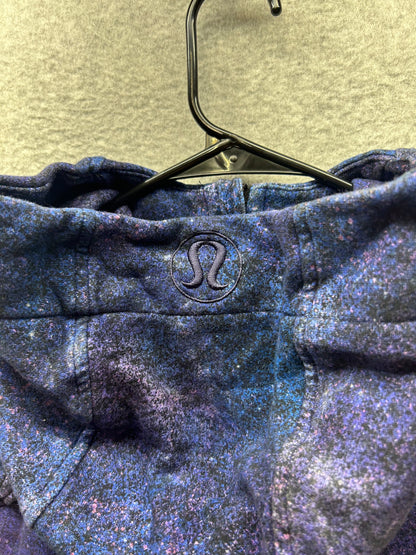 Lululemon Scuba Hoodie Light Cotton Fleece Size 10 Polar Lights Blue Multi