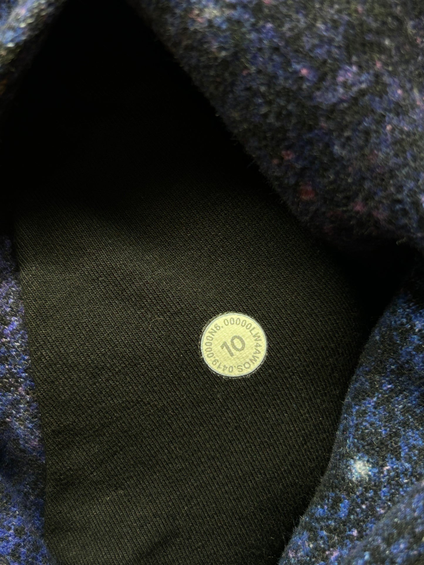 Lululemon Scuba Hoodie Light Cotton Fleece Size 10 Polar Lights Blue Multi