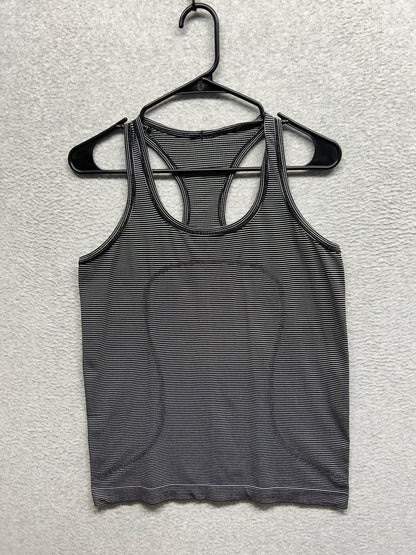 Lululemon Run: Swiftly Tech Racerback Stripe Size 10 Black