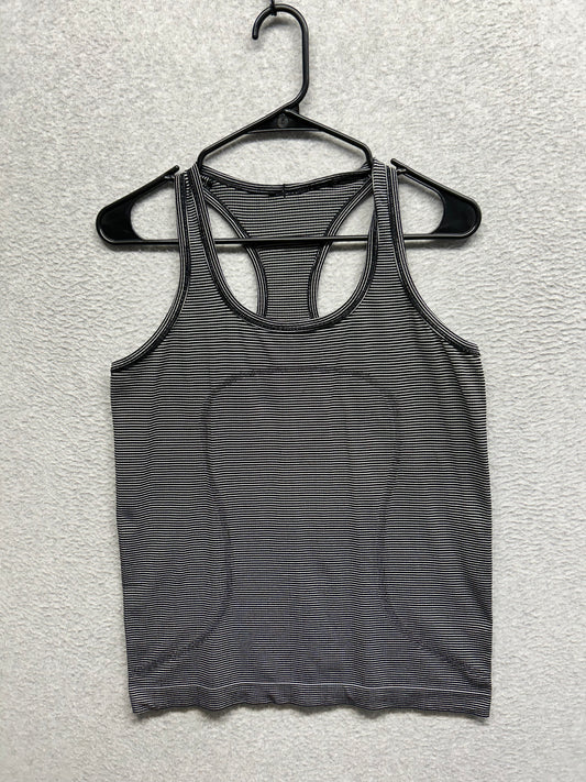 Lululemon Run: Swiftly Tech Racerback Stripe Size 10 Black