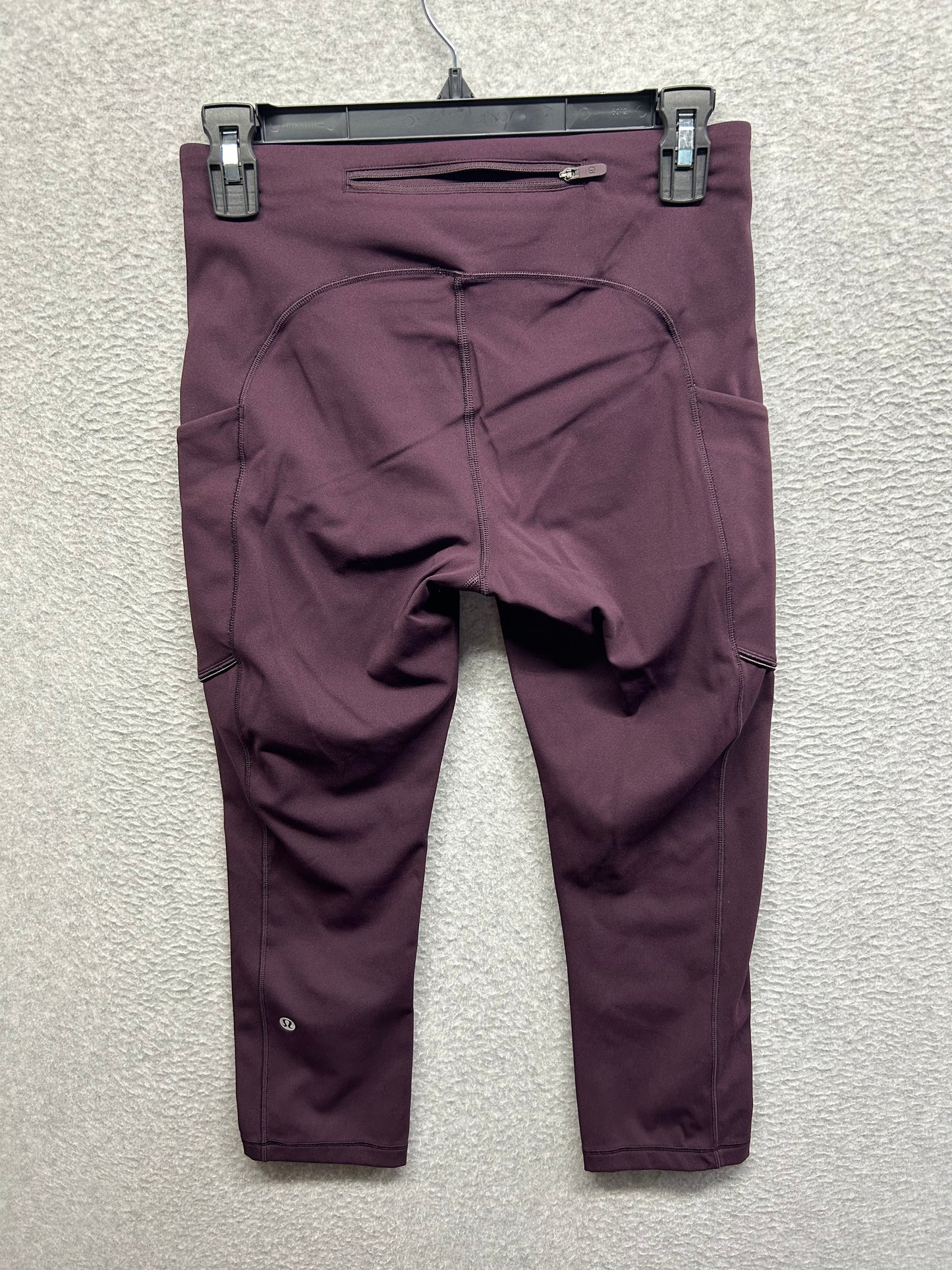 Lululemon Speed Up Crop 21" Size 6 Black Cherry