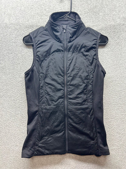 Lululemon Run For Cold Vest Size 6 Black