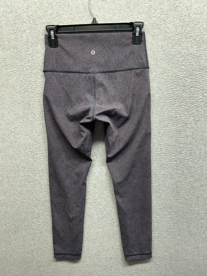 Lululemon Wunder Under Hi-Rise Tight Luxtreme 28" Size 6 Disperse Dusky Lavender Black