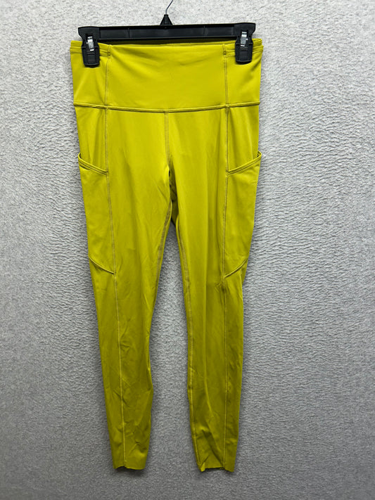 Lululemon Fast and Free Tight 28" Size 6 Golden Lime